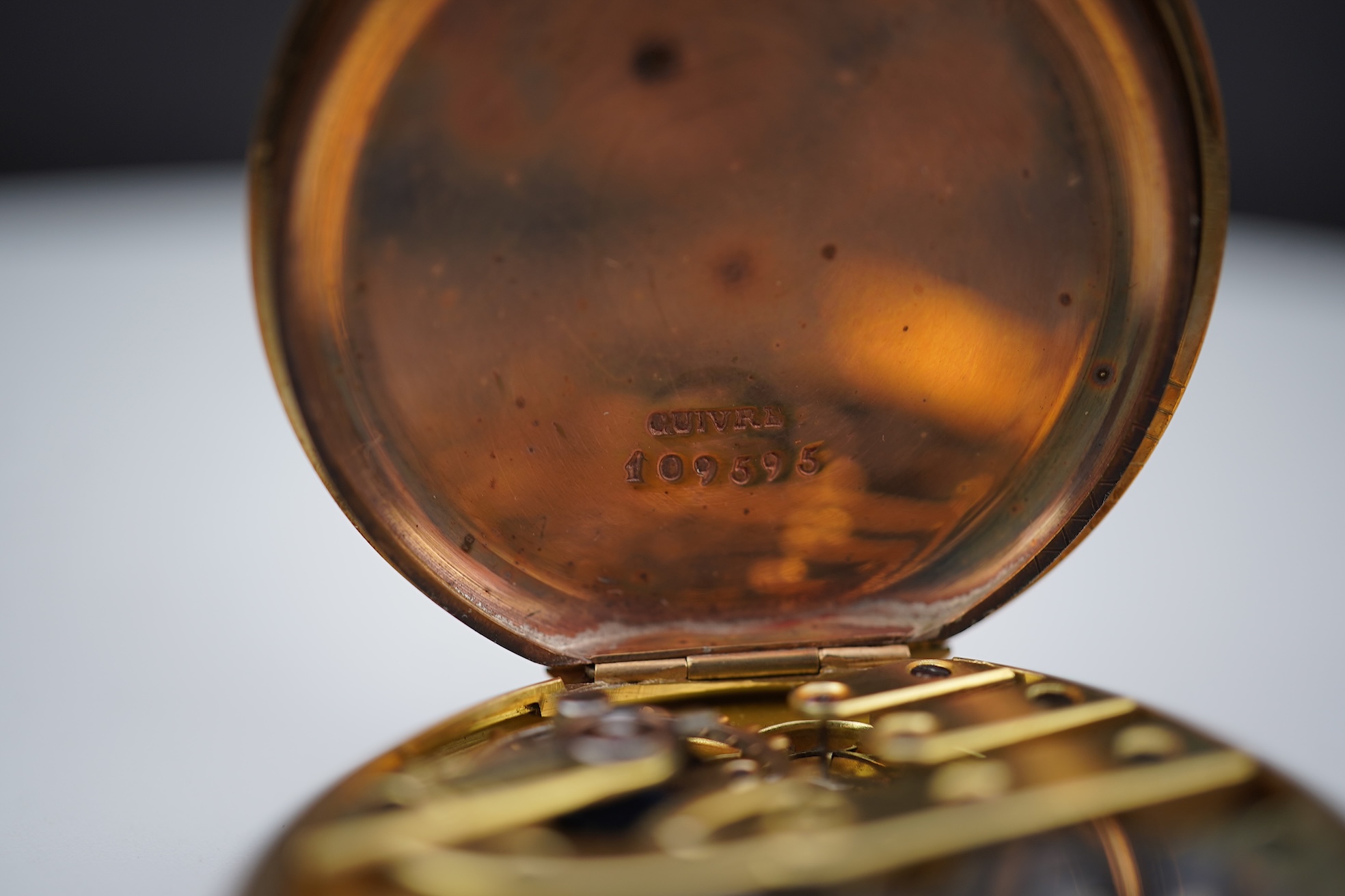 A gold fob watch, early 20th century and later